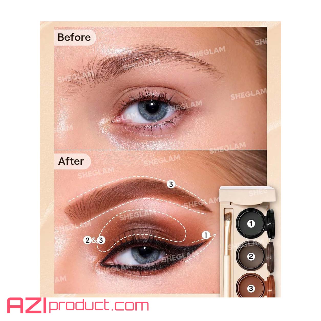 کیت ژل ابرو شیگلم